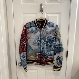 Alice + Olivia Tie Dyed reversible bomber jacket